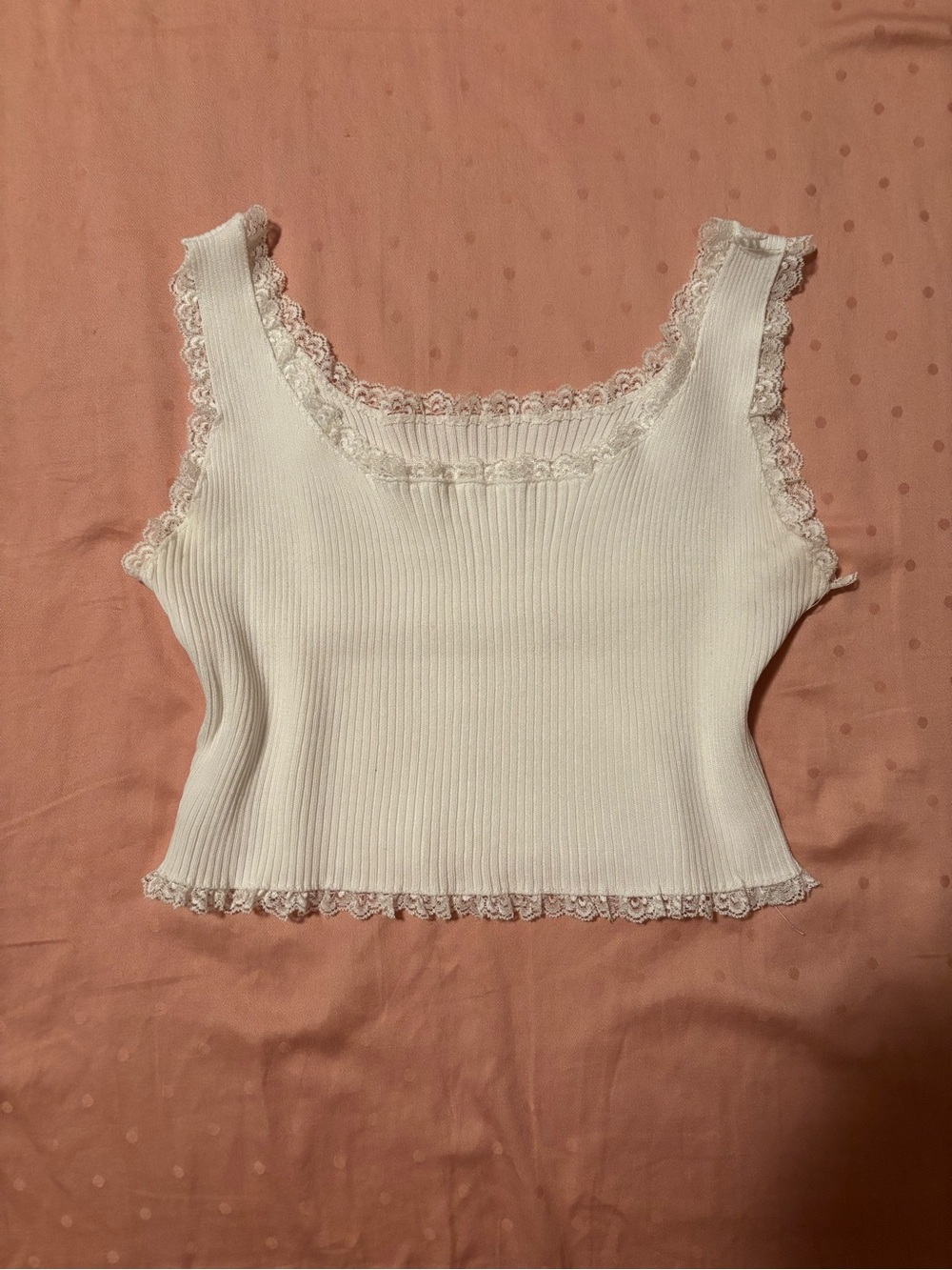 White Lace Tank Top